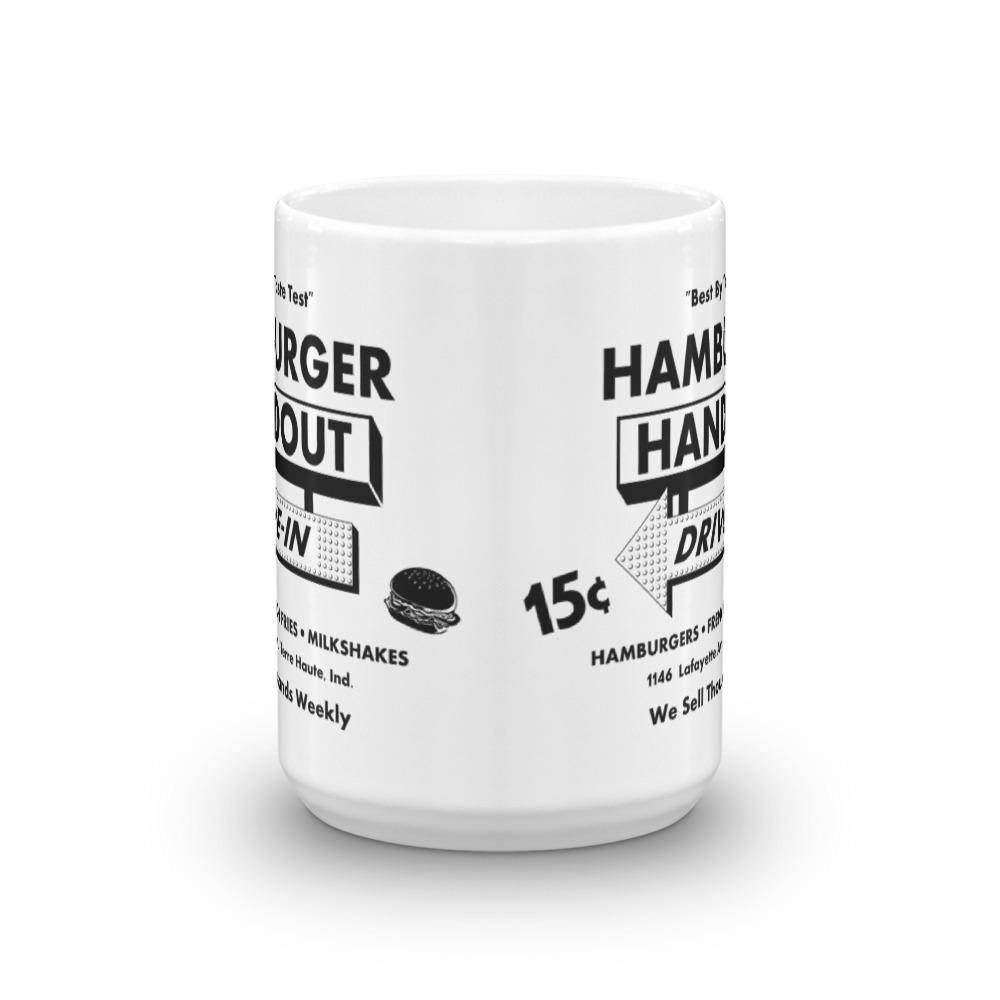 Hamburger Handout Drive-In - Terre Haute Indiana - Coffee Mug - EdgyHaute