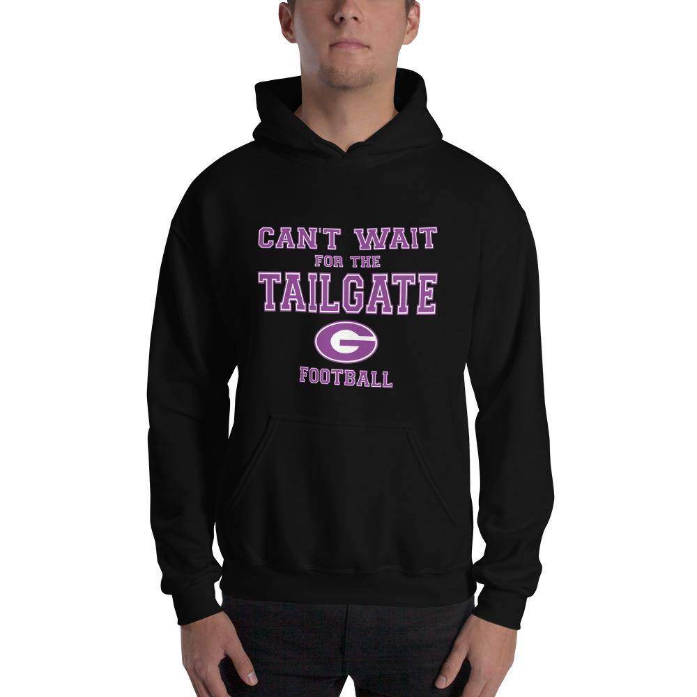 Greencastle HS Tiger Cubs - Tailgate (purple/white) - Hooded Sweatshirt - EdgyHaute