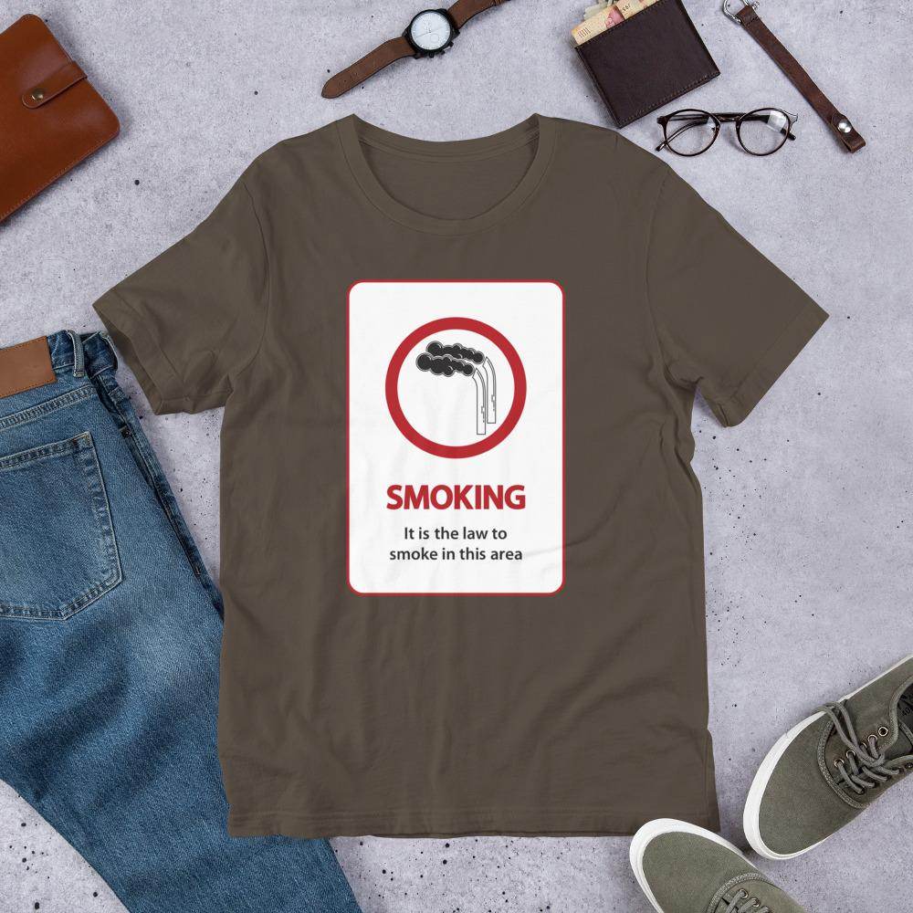 It's The Law To Smoke - Short-Sleeve Unisex T-Shirt - EdgyHaute
