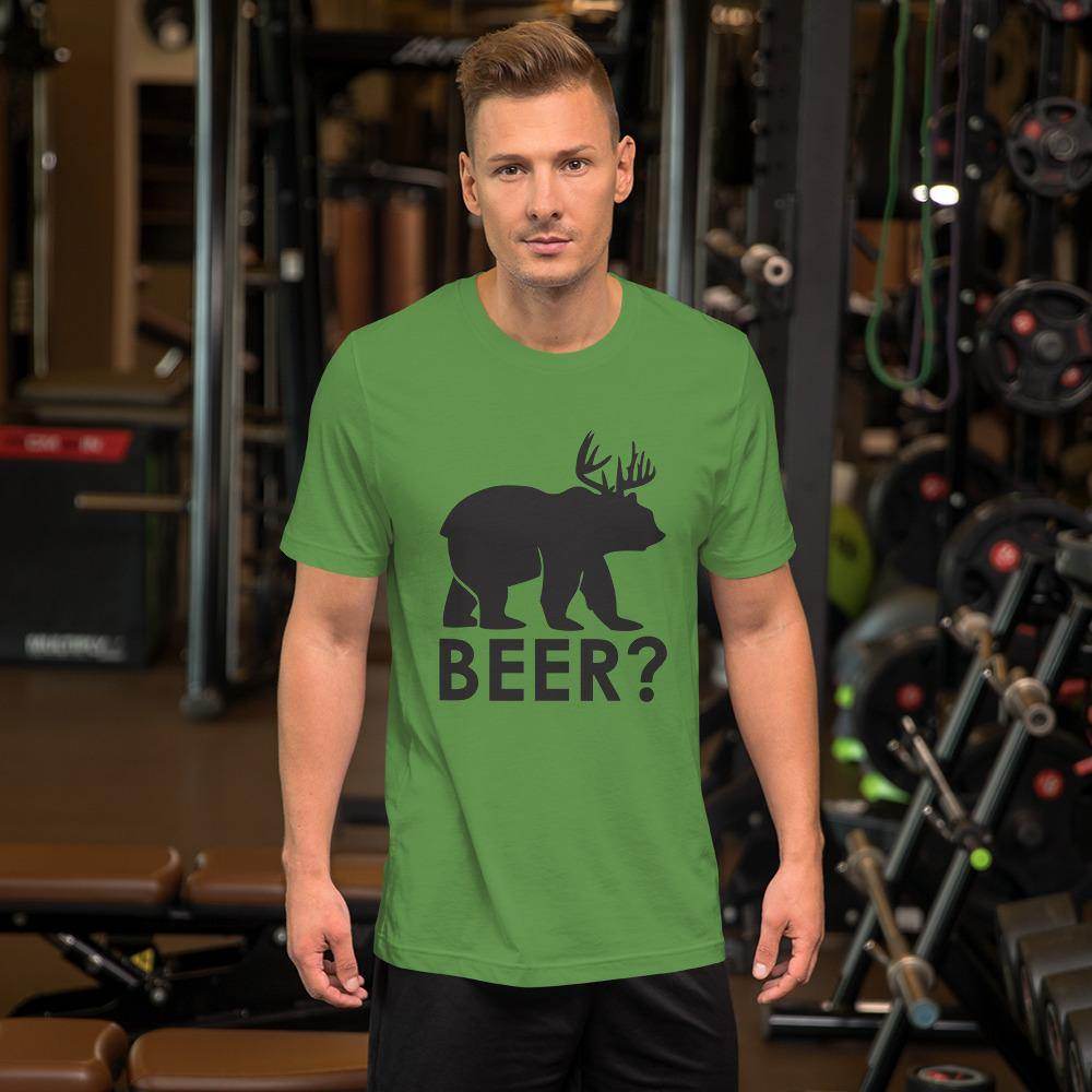 Beer? (black) - Short-Sleeve Unisex T-Shirt - EdgyHaute