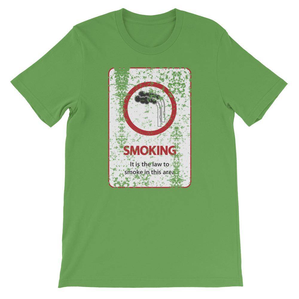 It's The Law To Smoke (distressed) - Short-Sleeve Unisex T-Shirt - EdgyHaute