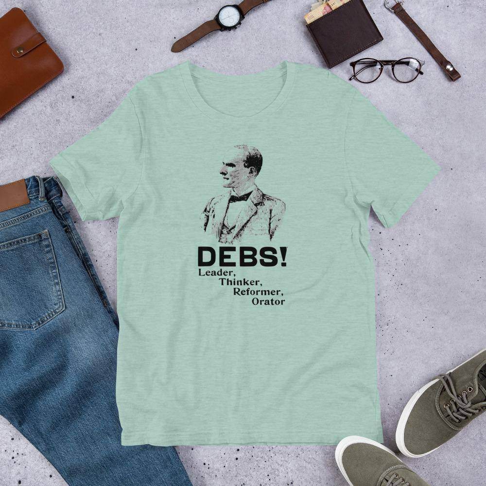 Eugene V. Debs - Design 2 (black/gray) - Short-Sleeve Unisex T-Shirt - EdgyHaute