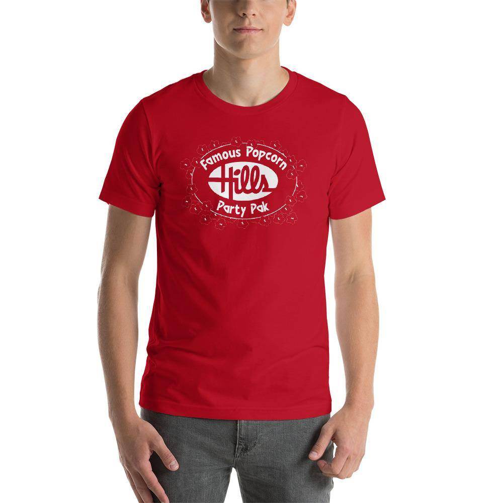 Hills Department Store - Popcorn Party Pak (white) - Terre Haute Indiana - Short-Sleeve Unisex T-Shirt - EdgyHaute