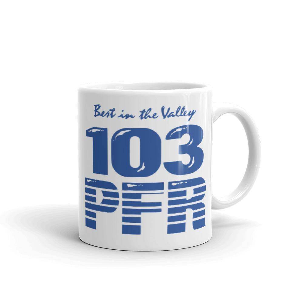 WPFR 103 (blue) - Terre Haute Indiana - Coffee Mug - EdgyHaute