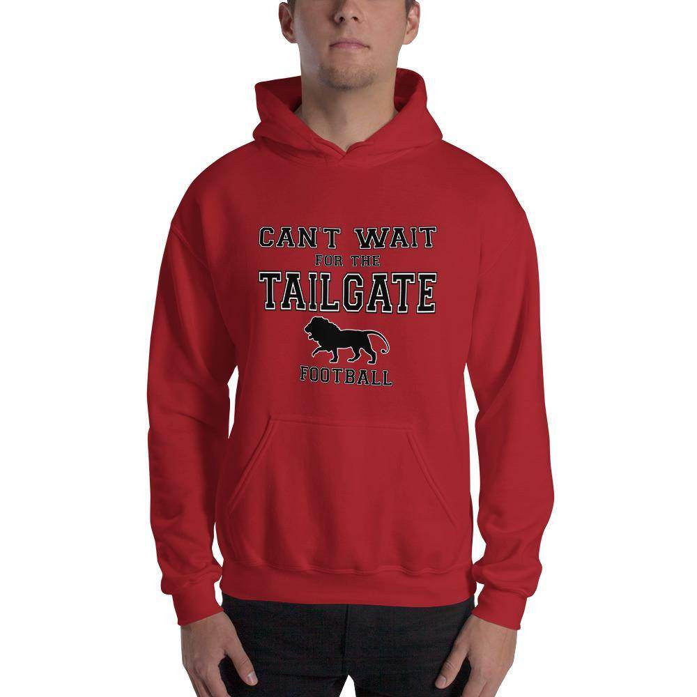 Marshall HS Lions - Tailgate (black/white) - Hooded Sweatshirt - EdgyHaute