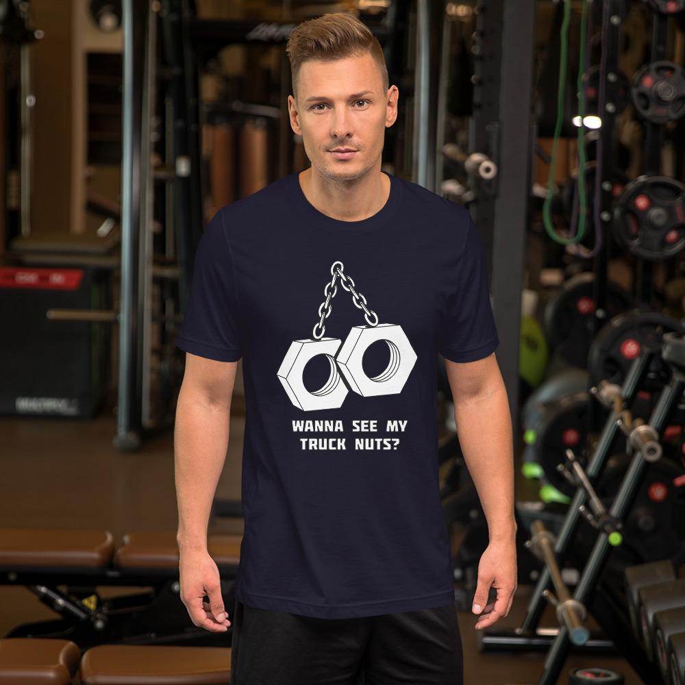 Truck Nuts - Short-Sleeve Unisex T-Shirt - EdgyHaute