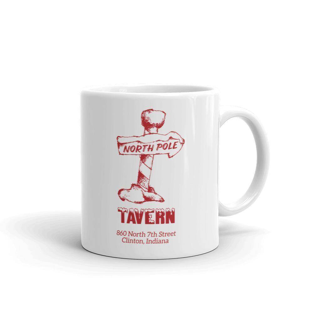 North Pole Tavern (red) - Clinton Indiana - Coffee Mug - EdgyHaute