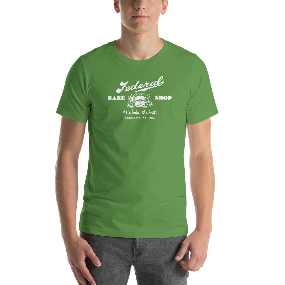 Federal Bake Shop (white) - Terre Haute Indiana - Short-Sleeve Unisex T-Shirt - EdgyHaute