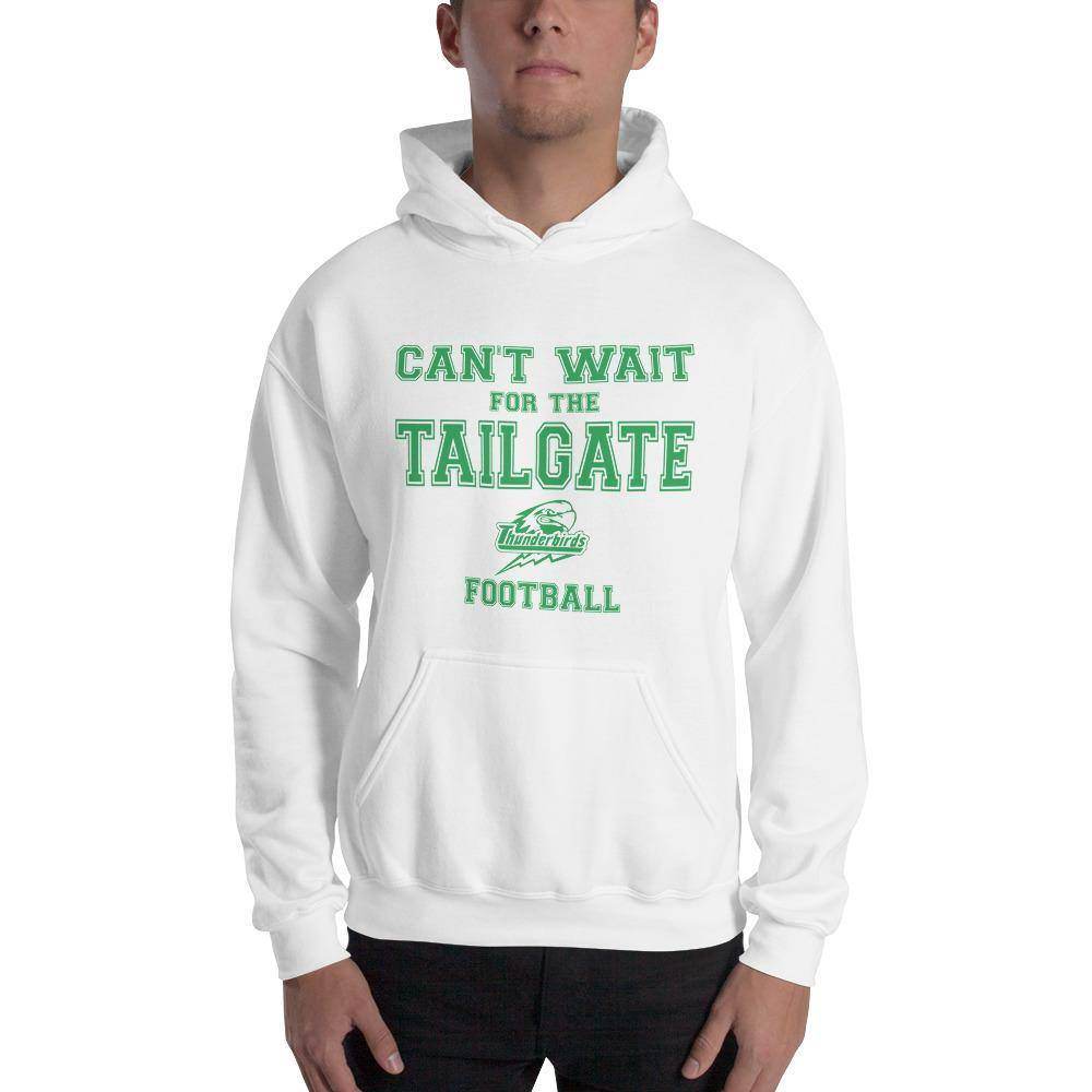 North Central HS Thunderbirds - Tailgate (green) - Hooded Sweatshirt - EdgyHaute