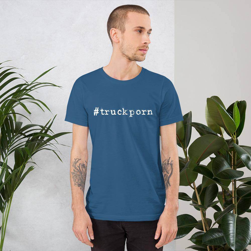 #truckporn (white) - Short-Sleeve Unisex T-Shirt - EdgyHaute