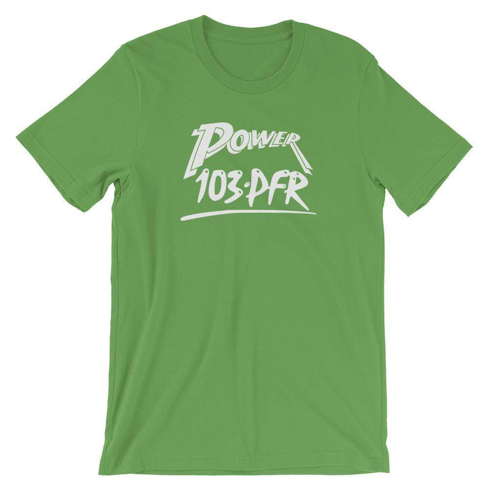 WPFR 103 - Power 103 (white) - Terre Haute Indiana - Short-Sleeve Unisex T-Shirt - EdgyHaute