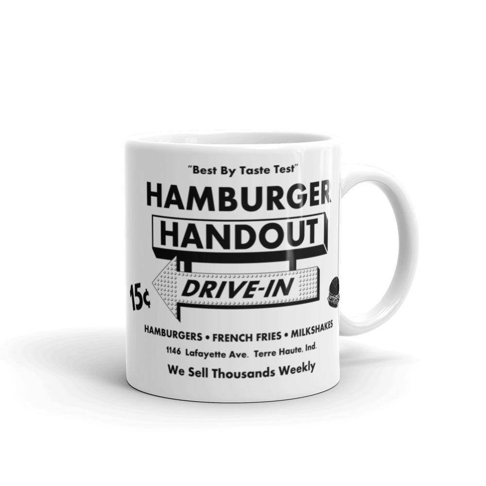 Hamburger Handout Drive-In - Terre Haute Indiana - Coffee Mug - EdgyHaute