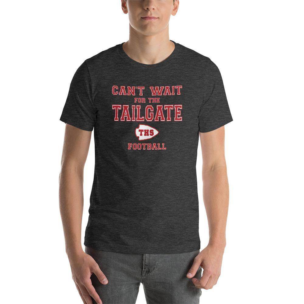 Terre Haute South HS Braves - Tailgate (red/white) - Short-Sleeve Unisex T-Shirt - EdgyHaute