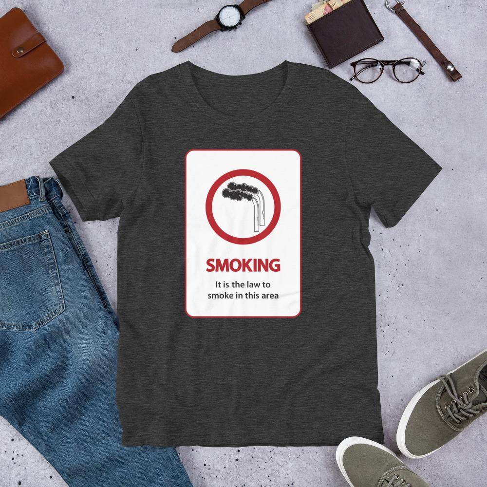 It's The Law To Smoke - Short-Sleeve Unisex T-Shirt - EdgyHaute