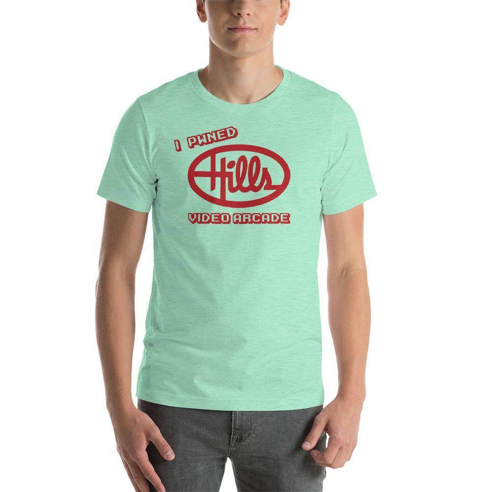 Hills Department Store Video Arcade (red) - Terre Haute Indiana - Short-Sleeve Unisex T-Shirt - EdgyHaute