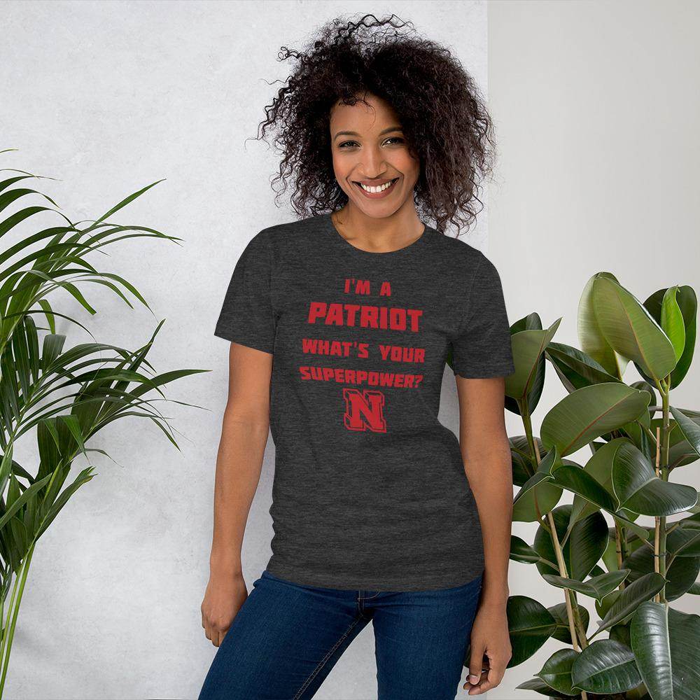 Terre Haute North HS Patriots - Superpower (red) - Short-Sleeve Unisex T-Shirt - EdgyHaute