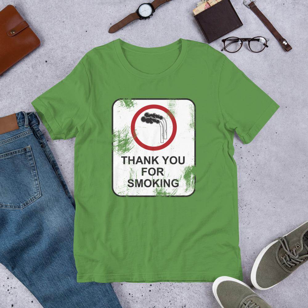 Thank You For Smoking (distressed) - Short-Sleeve Unisex T-Shirt - EdgyHaute