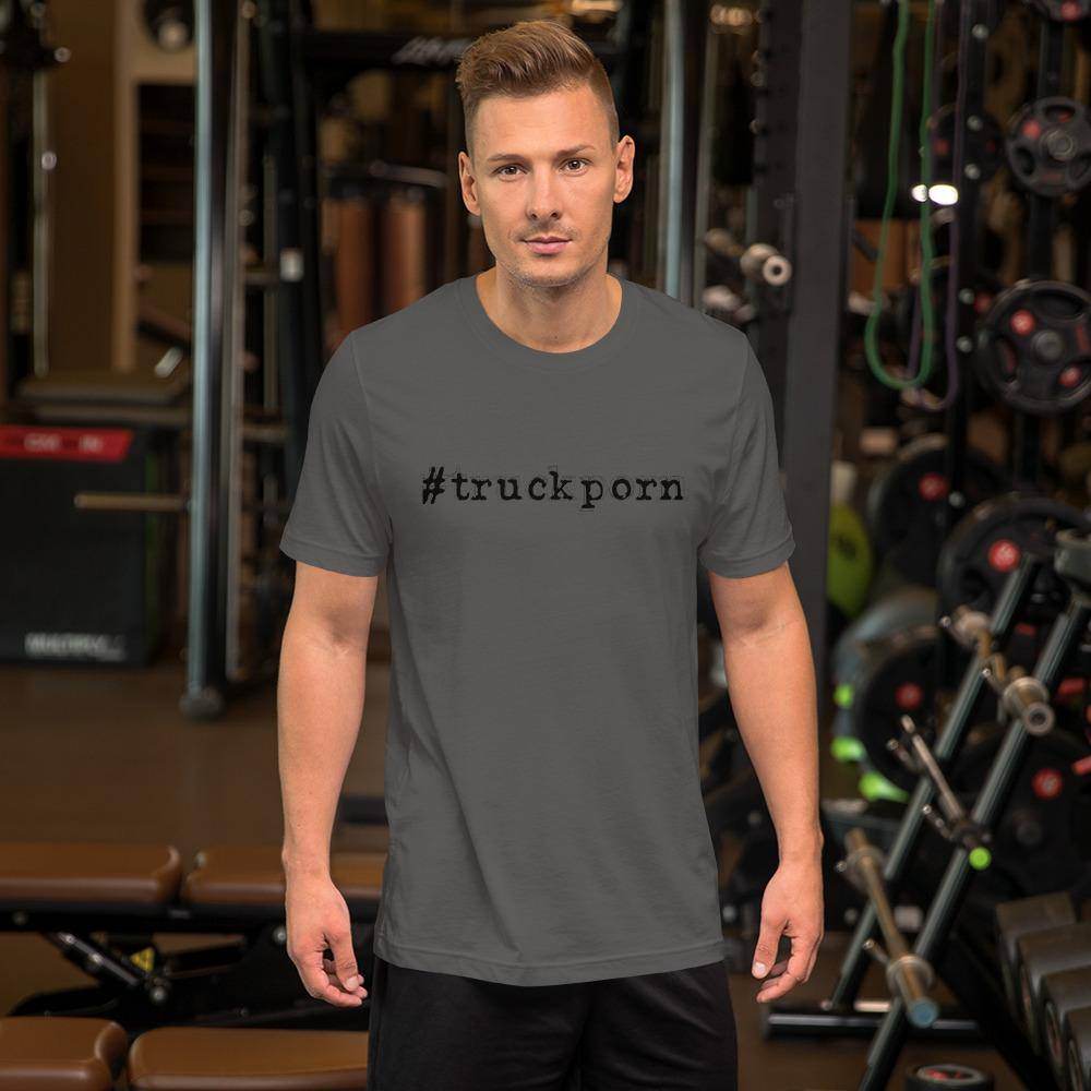 #truckporn (black) - Short-Sleeve Unisex T-Shirt - EdgyHaute