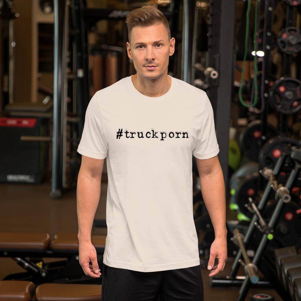 #truckporn (black) - Short-Sleeve Unisex T-Shirt - EdgyHaute