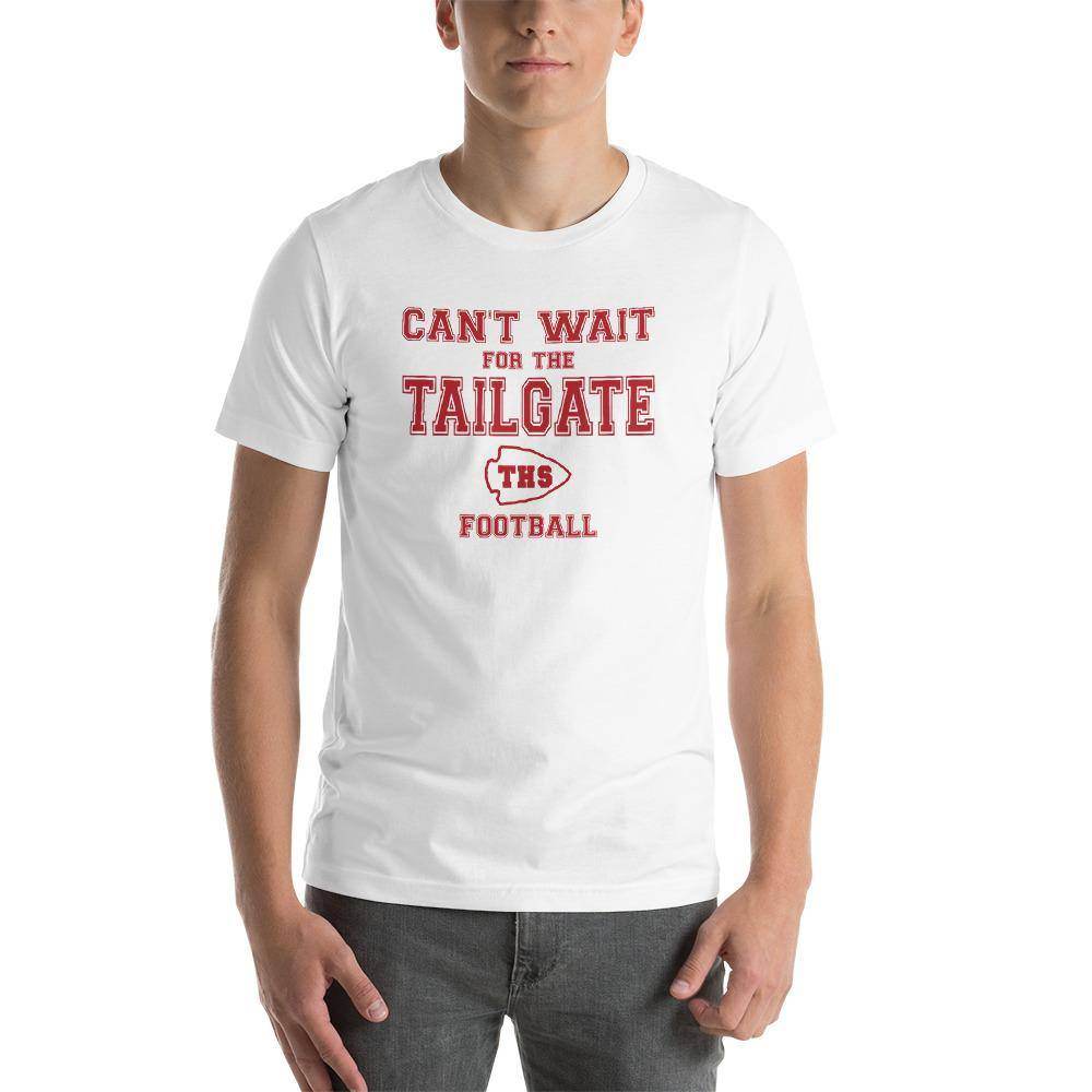 Terre Haute South HS Braves - Tailgate (red/white) - Short-Sleeve Unisex T-Shirt - EdgyHaute