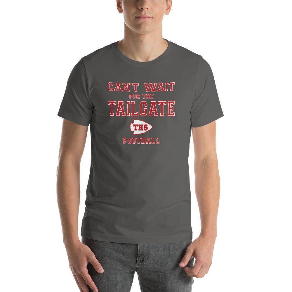 Terre Haute South HS Braves - Tailgate (red/white) - Short-Sleeve Unisex T-Shirt - EdgyHaute