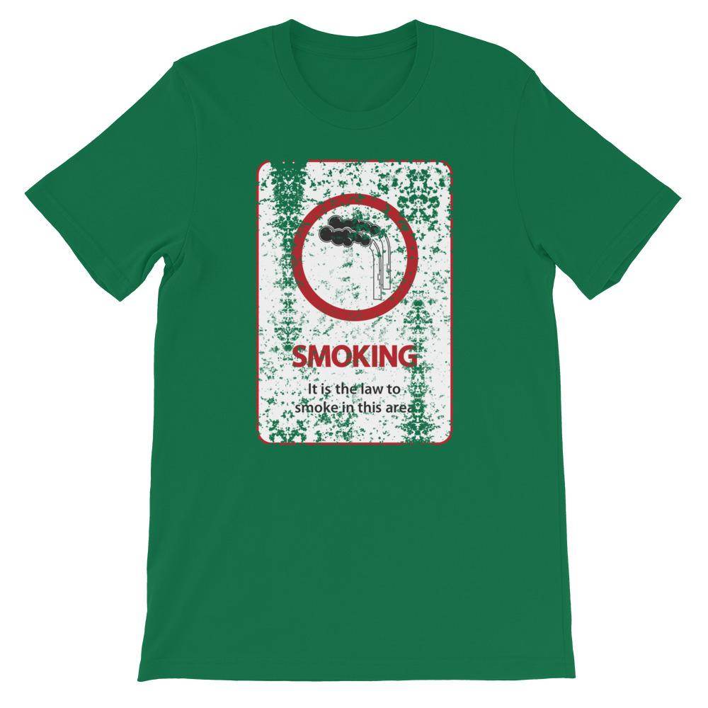 It's The Law To Smoke (distressed) - Short-Sleeve Unisex T-Shirt - EdgyHaute