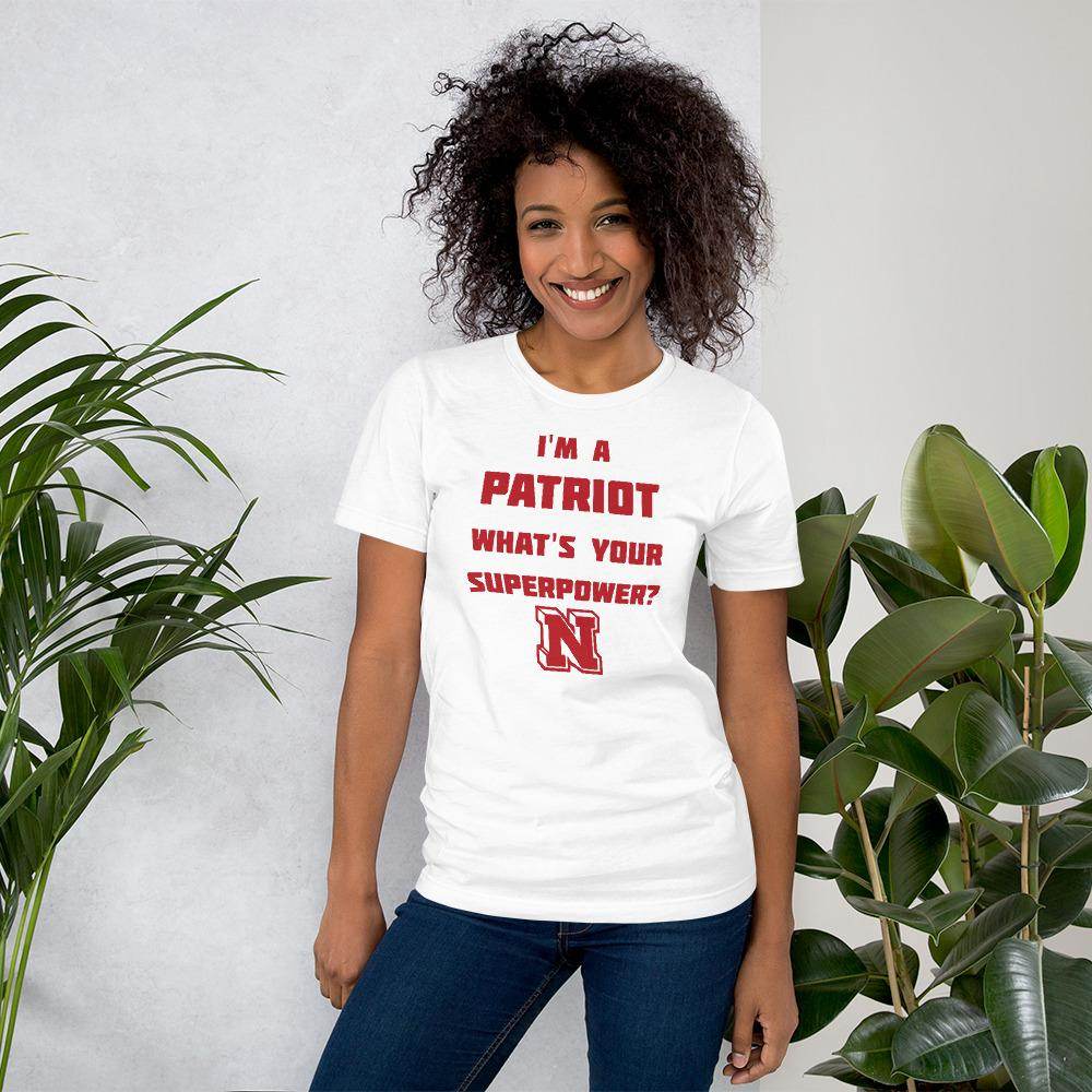 Terre Haute North HS Patriots - Superpower (red) - Short-Sleeve Unisex T-Shirt - EdgyHaute