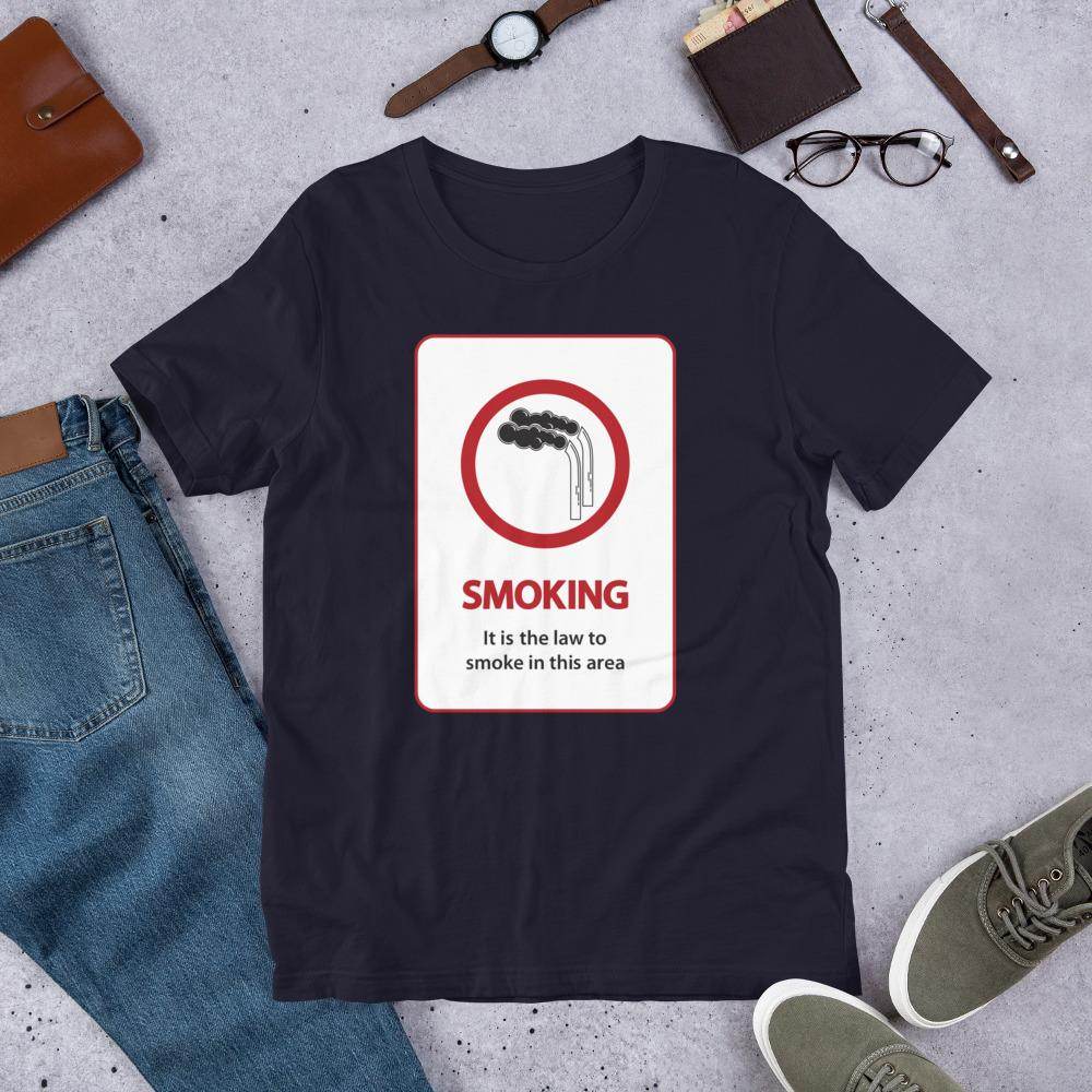 It's The Law To Smoke - Short-Sleeve Unisex T-Shirt - EdgyHaute
