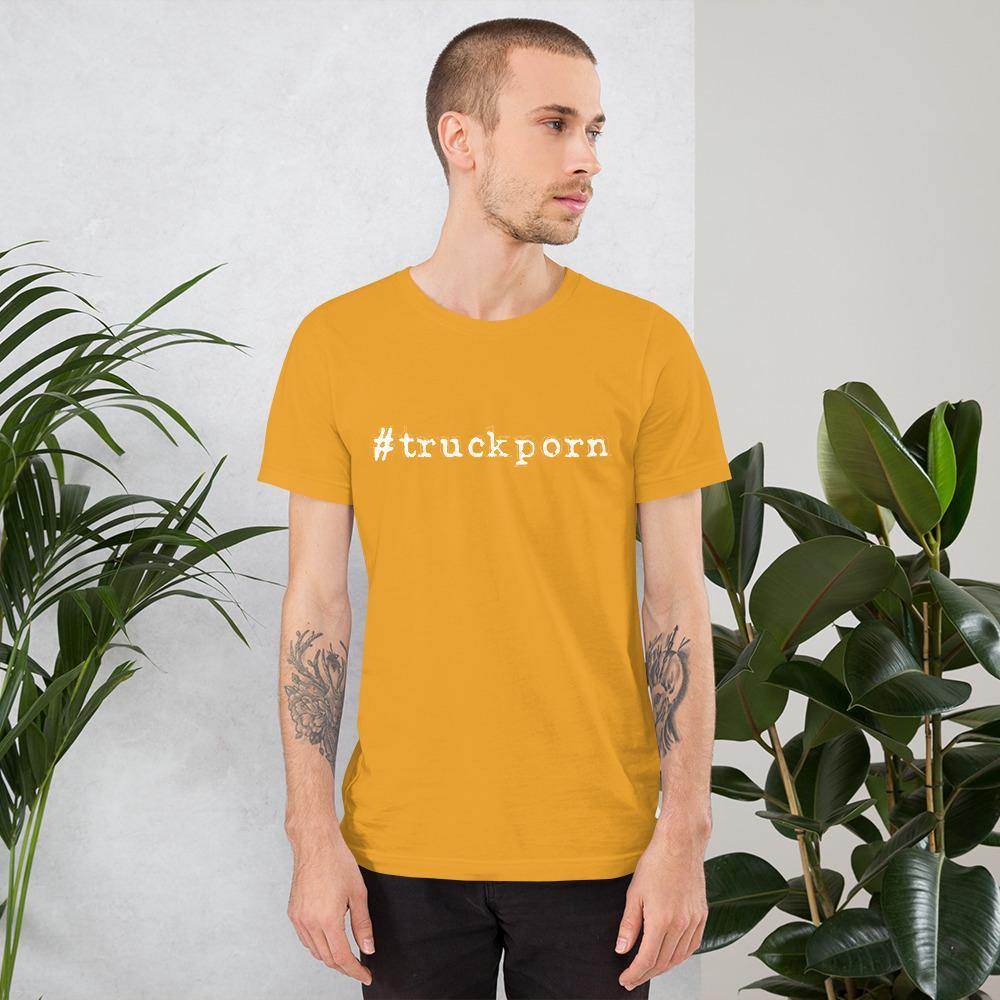 #truckporn (white) - Short-Sleeve Unisex T-Shirt - EdgyHaute