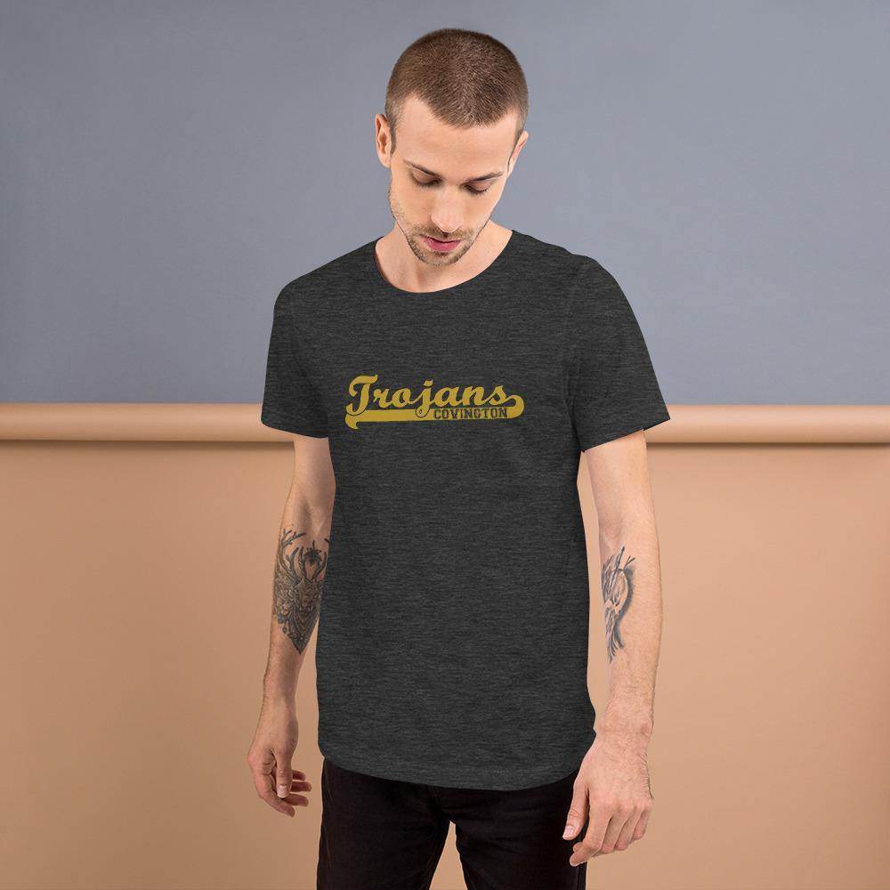 Covington Community HS Trojans - Banner (gold) - Short-Sleeve Unisex T-Shirt - EdgyHaute