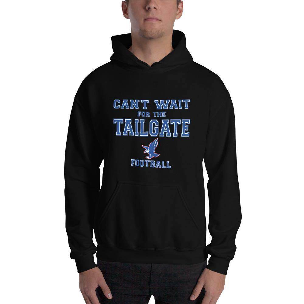 South Putnam MS/HS Eagles - Tailgate (blue/red/white) - Hooded Sweatshirt - EdgyHaute