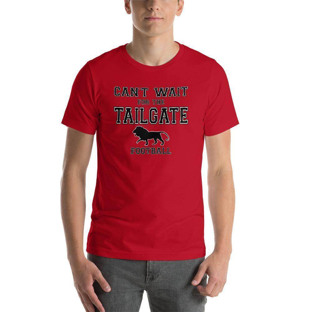 Marshall HS Lions - Tailgate (black/white) - Short-Sleeve Unisex T-Shirt - EdgyHaute