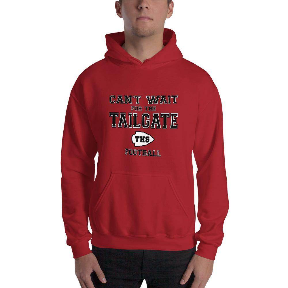 Terre Haute South HS Braves - Tailgate (black/white) - Hooded Sweatshirt - EdgyHaute