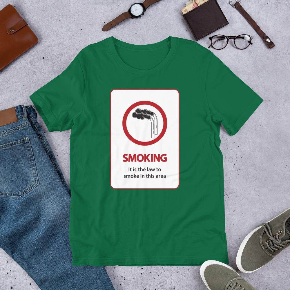 It's The Law To Smoke - Short-Sleeve Unisex T-Shirt - EdgyHaute