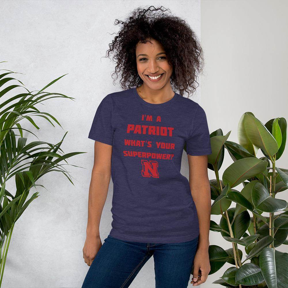 Terre Haute North HS Patriots - Superpower (red) - Short-Sleeve Unisex T-Shirt - EdgyHaute