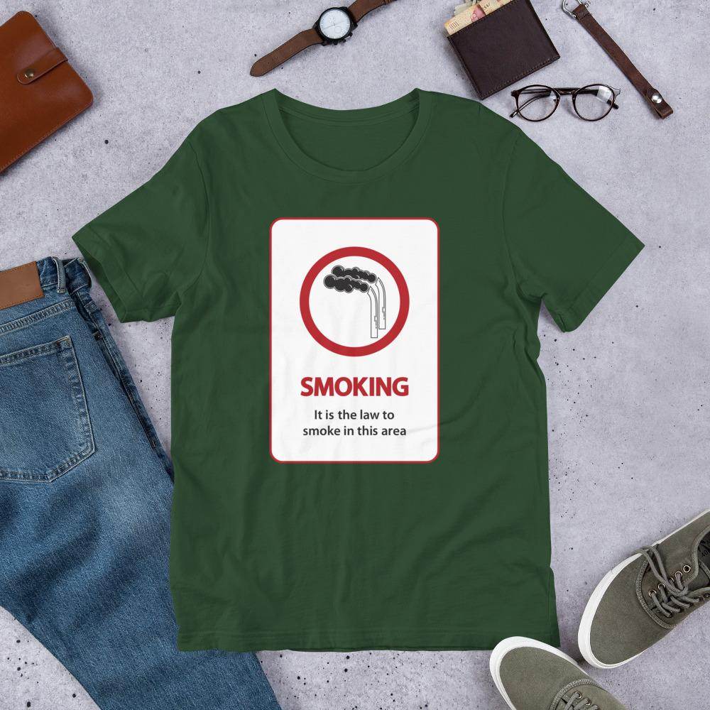 It's The Law To Smoke - Short-Sleeve Unisex T-Shirt - EdgyHaute
