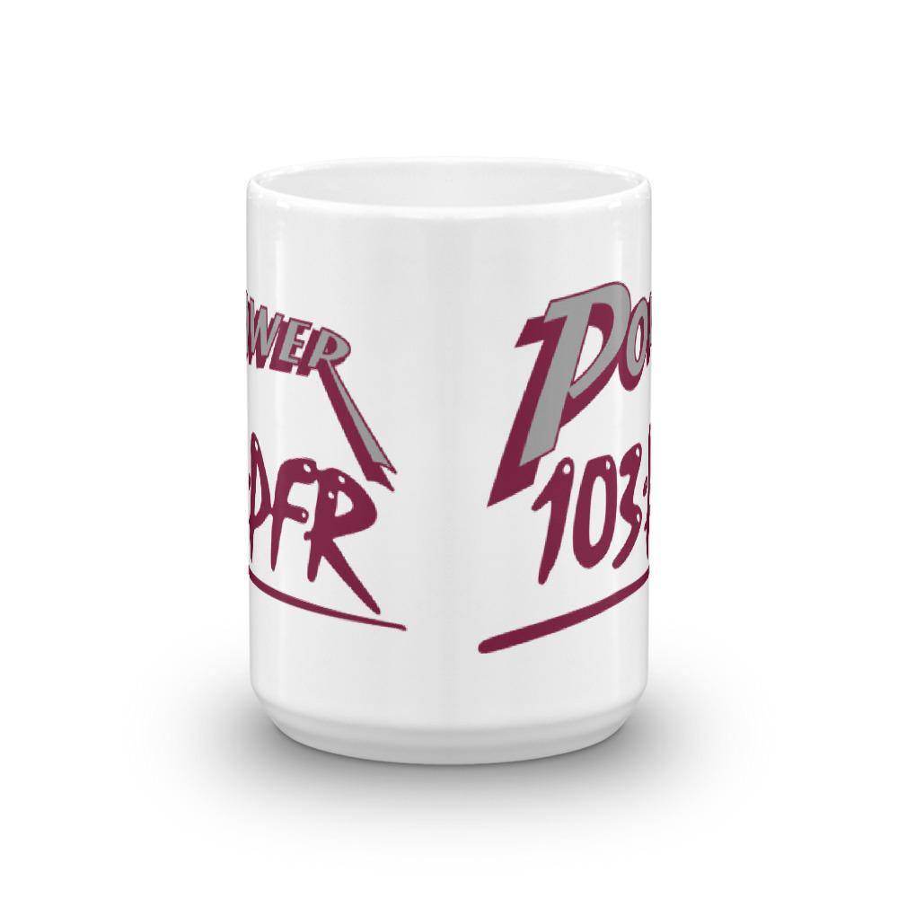 WPFR 103 - Power 103 (gray/maroon) - Terre Haute Indiana - Coffee Mug - EdgyHaute