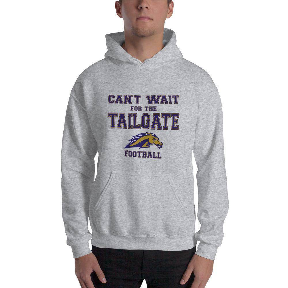 Fountain Central Jr/Sr HS Mustangs - Tailgate (blue/gold) - Hooded Sweatshirt - EdgyHaute