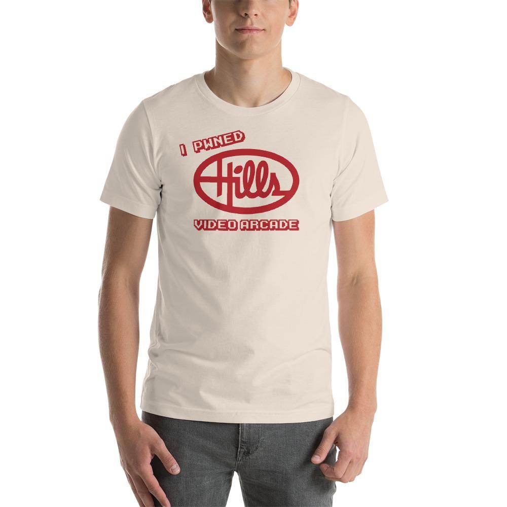 Hills Department Store Video Arcade (red) - Terre Haute Indiana - Short-Sleeve Unisex T-Shirt - EdgyHaute