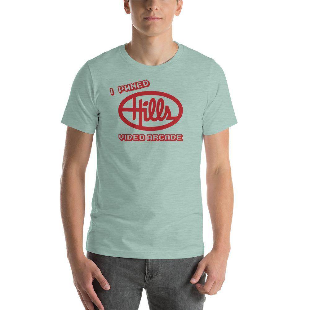 Hills Department Store Video Arcade (red) - Terre Haute Indiana - Short-Sleeve Unisex T-Shirt - EdgyHaute