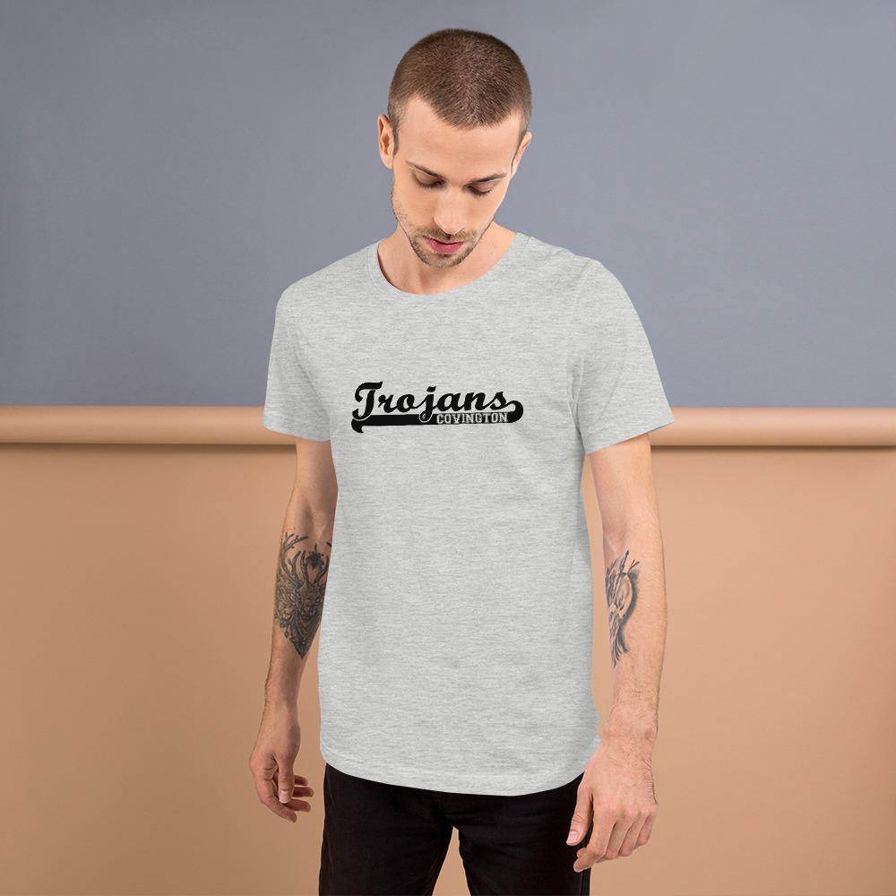 Covington Community HS Trojans - Banner (black) - Short-Sleeve Unisex T-Shirt - EdgyHaute