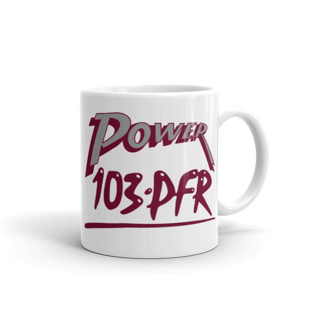 WPFR 103 - Power 103 (gray/maroon) - Terre Haute Indiana - Coffee Mug - EdgyHaute