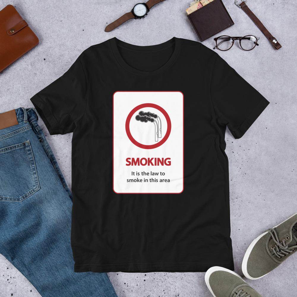 It's The Law To Smoke - Short-Sleeve Unisex T-Shirt - EdgyHaute