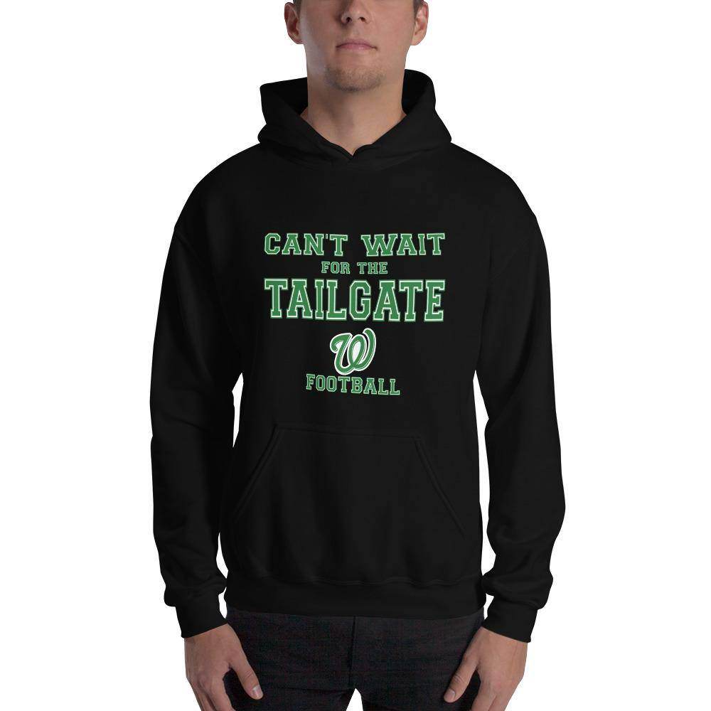 West Vigo HS Vikings - Tailgate (green/white) - Hooded Sweatshirt - EdgyHaute