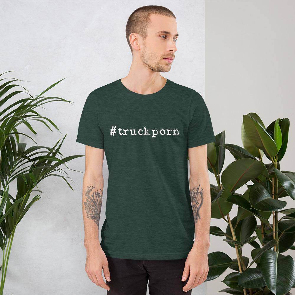 #truckporn (white) - Short-Sleeve Unisex T-Shirt - EdgyHaute