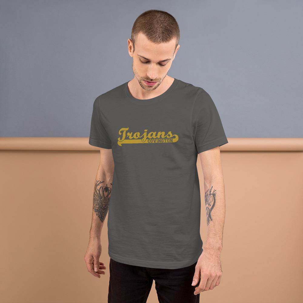 Covington Community HS Trojans - Banner (gold) - Short-Sleeve Unisex T-Shirt - EdgyHaute