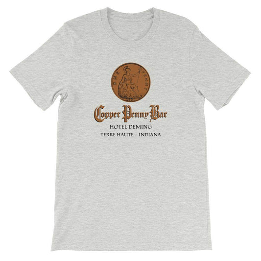 Copper Penny Bar - Terre Haute Indiana - Short-Sleeve Unisex T-Shirt - EdgyHaute