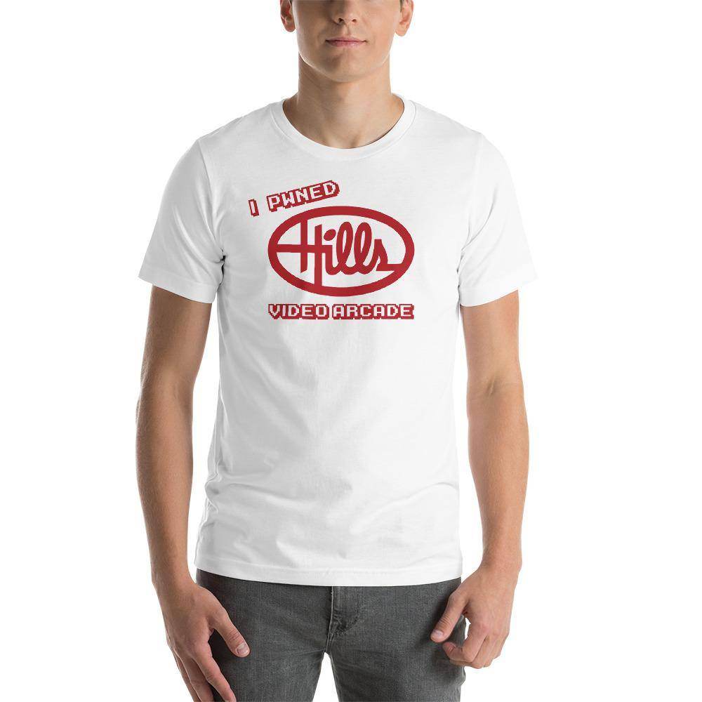 Hills Department Store Video Arcade (red) - Terre Haute Indiana - Short-Sleeve Unisex T-Shirt - EdgyHaute
