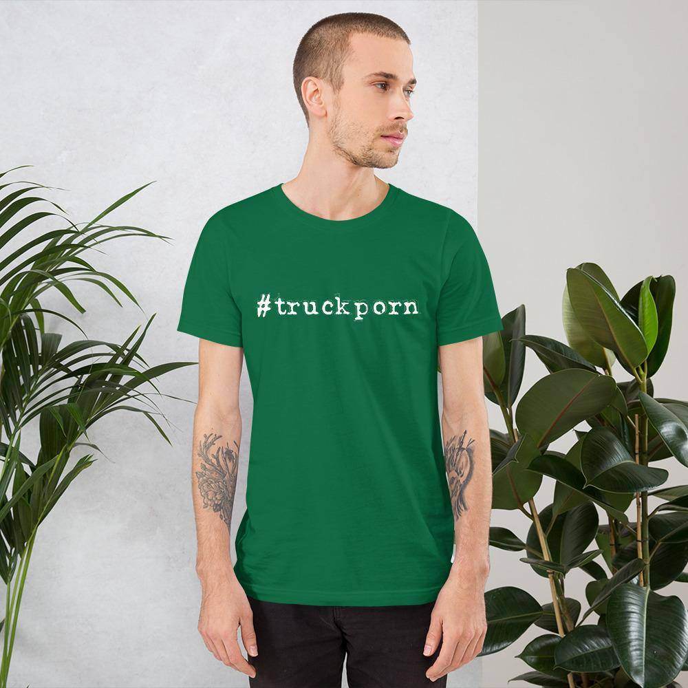 #truckporn (white) - Short-Sleeve Unisex T-Shirt - EdgyHaute