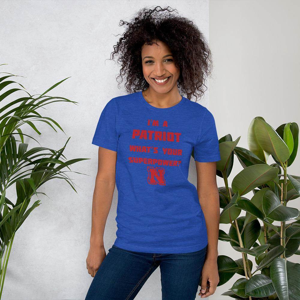 Terre Haute North HS Patriots - Superpower (red) - Short-Sleeve Unisex T-Shirt - EdgyHaute